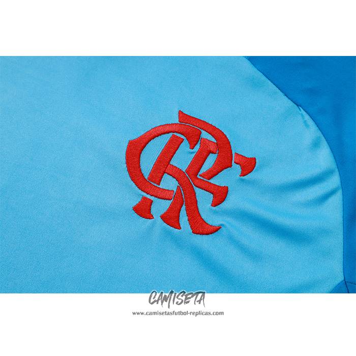 Chandal del Flamengo 2024-2025 Manga Corta Azul - Pantalon Corto